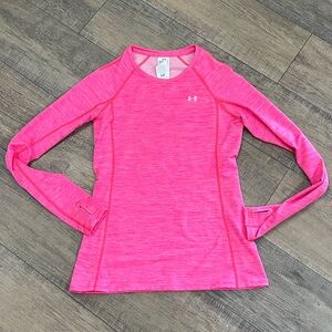 Under Armour Women's Pink Long Sleeve Top size Medium NWOT